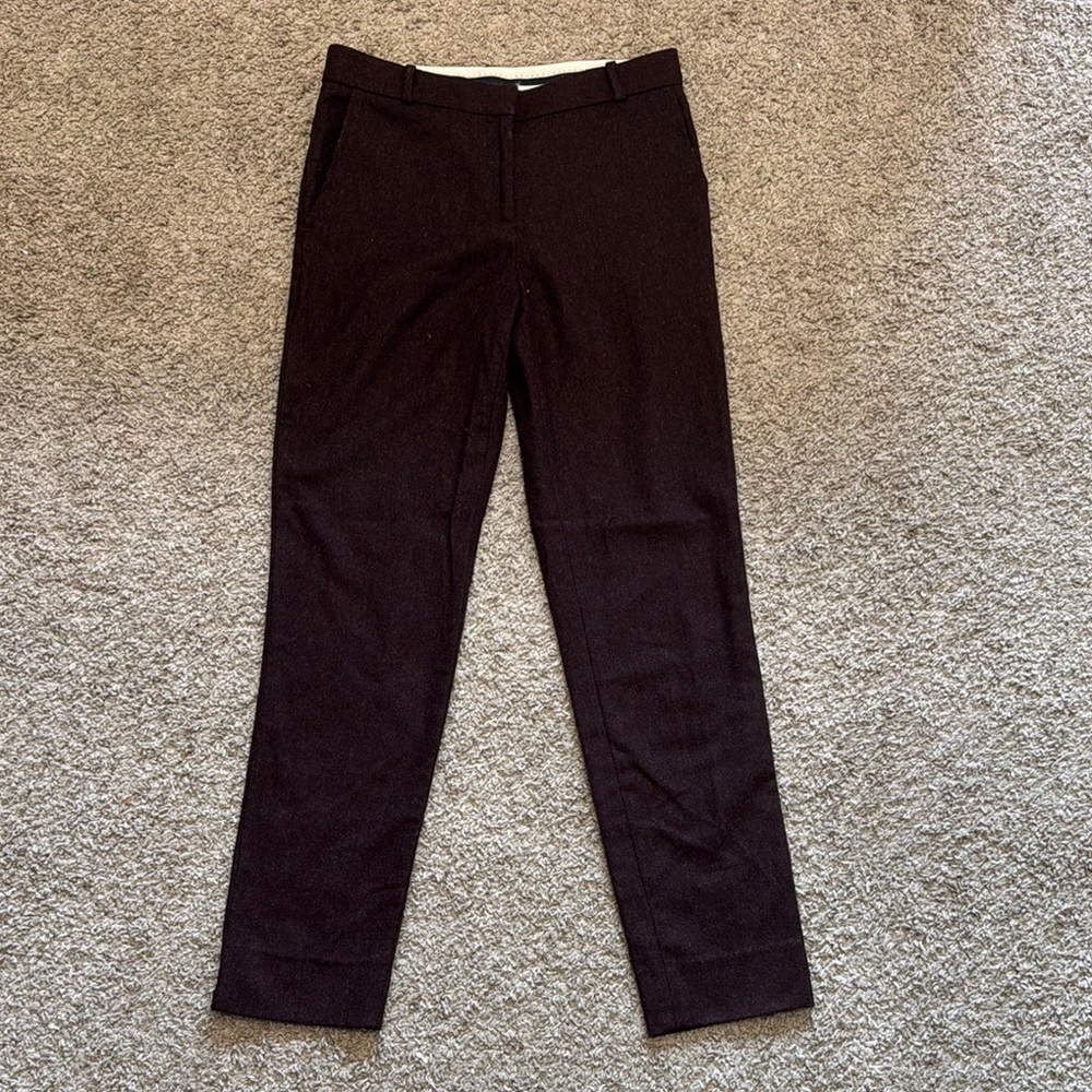 Black Straight Leg Tailored Pants
